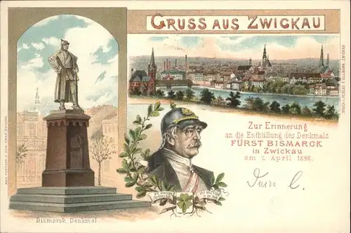 Zwickau Bismarck Denkmal  *