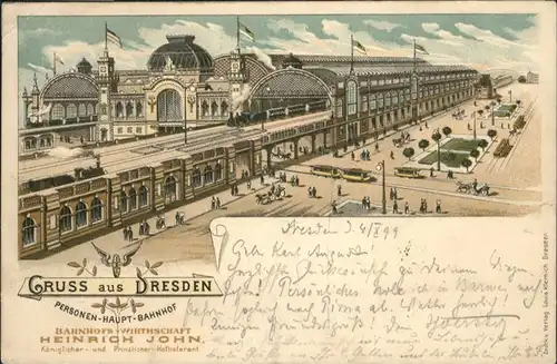 Dresden Bahnhof Litho x