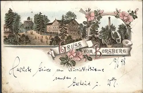 Dresden [Stempelabschlag] Borsberg Litho x