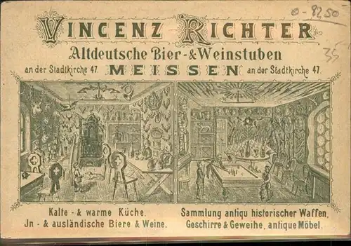 Meissen Elbe Sachsen Meissen Altdeutsche Bierstube Weinstube * / Meissen /Meissen LKR