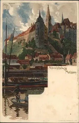 Meissen Elbe Sachsen Meissen Albrechtsburg Kuenstler Kley * / Meissen /Meissen LKR