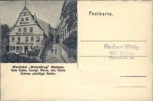 Meissen Weinlokal Winkelkrug *