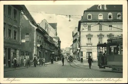 Meissen Elbe Sachsen Meissen Strassenbahn Heinrichsplatz Elbstrasse * / Meissen /Meissen LKR