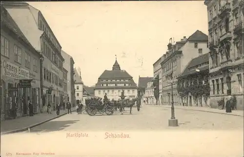 Bad Schandau Marktplatz Kutsche *
