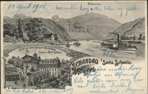 Bad Schandau Grossen Winterberg Hotel Schiff x