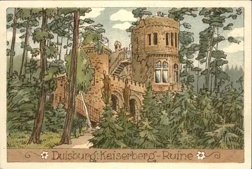 Duisburg Ruhr Duisburg Kaiserberg Ruine * / Duisburg /Duisburg Stadtkreis