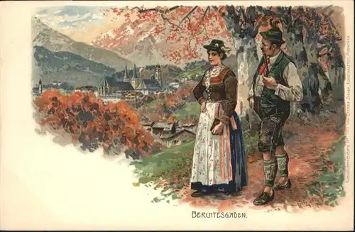 Berchtesgaden Kuenstler Fritz Bergen *