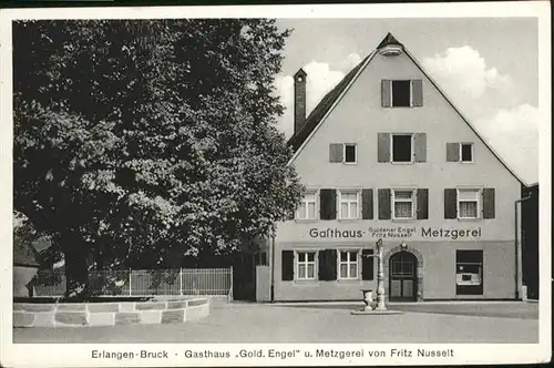 Erlangen Gasthaus Goldener Ebgel Metzgerei 