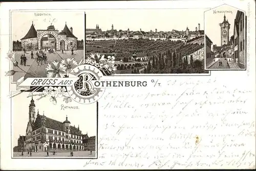 Rothenburg Tauber Klingentor Rathaus
