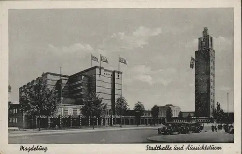 Magdeburg Stadthalle Aussichtsturm