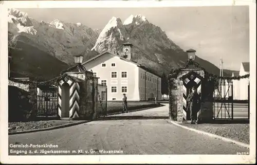 Garmisch-Partenkirchen Jaegerkaserne Waxenstein Eingang