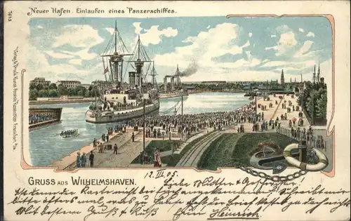 Wilhelmshaven Neuer Hafen Schiff x
