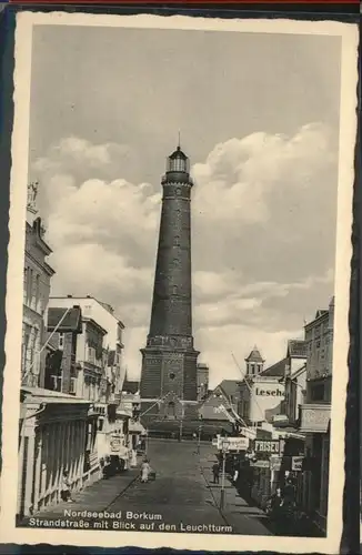 Borkum Nordseebad Borkum Strandstrasse Leuchtturm * / Borkum /Leer LKR