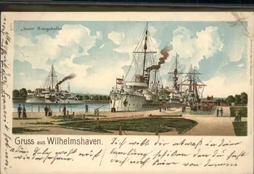 Wilhelmshaven Kriegshafen Kriegsschiff  x