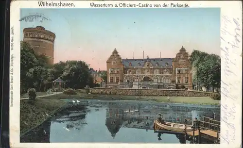 Wilhelmshaven Wasserturm Offiziers Kasino Goldfensterkarte x
