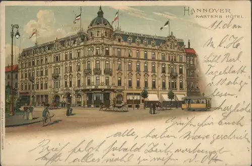 Hannover Strassenbahn Kastens Hotel  x