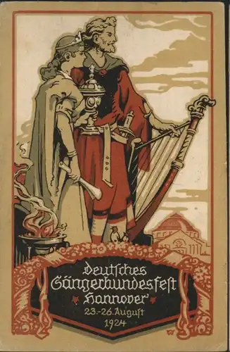 Hannover Deutsches Saengerbundfest 1924 x