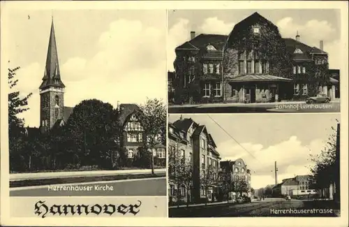Hannover Hannover Herrenhaeuser Kirche Bahnhof Leinhausen * / Hannover /Region Hannover LKR