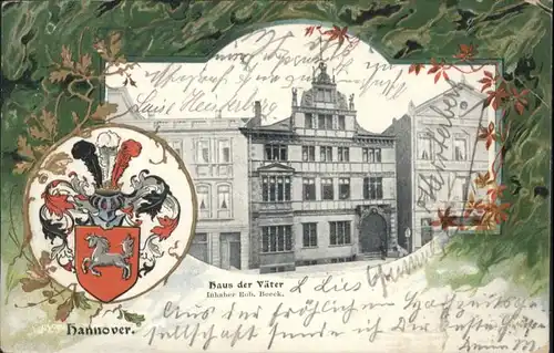 Hannover Haus der Vaeter Wappen Praegedruck x