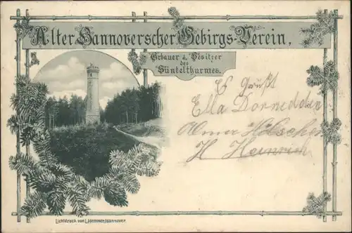 Hameln Alter Hannoverscher Gebirgs-Verein Suentelturm x