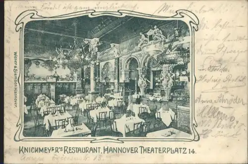 Hannover Knickmeyer Restaurant Theaterplatz x