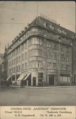 Hannover Centralhotel Kaiserhof x
