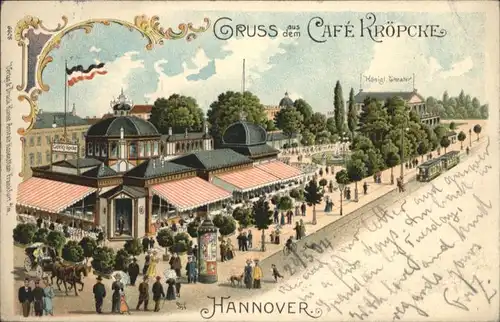 Hannover Hannover Cafe Kroepcke Strassenbahn x / Hannover /Region Hannover LKR