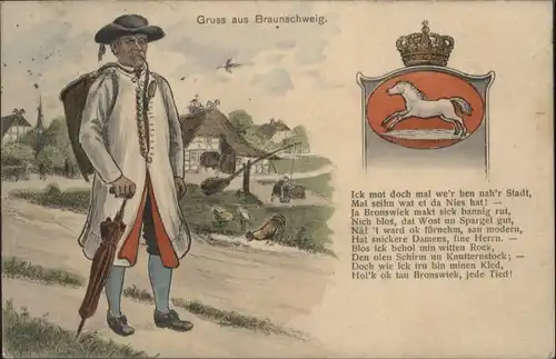 Braunschweig Wappen Tracht Gedicht x