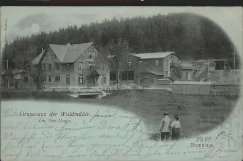 Braunlage Braunlage Waldmuehle Mondscheinkarte x / Braunlage Harz /Goslar LKR