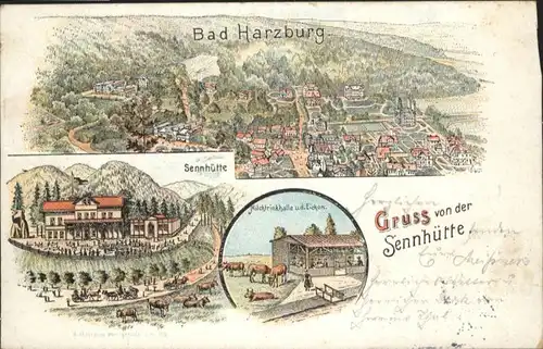 Bad Harzburg Sennhuette Milchtrinkhalle unter den Eichen  x