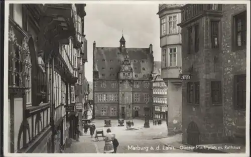 Marburg Oberer Marktplatz Rathaus Zeisse *