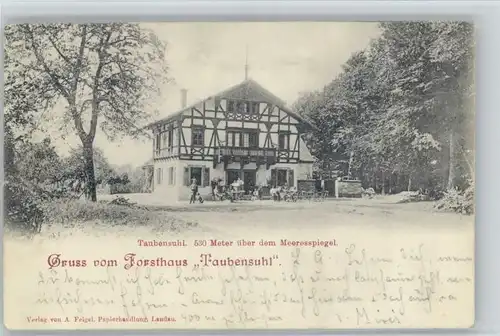 Landau Pfalz Landau [Stempelabschlag] Forsthaus Taubensuhl x / Landau in der Pfalz /Landau Pfalz Stadtkreis