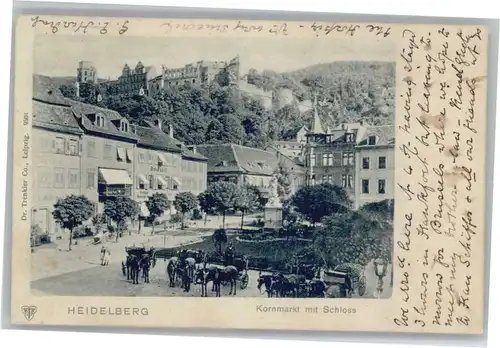 Heidelberg Kornmarkt Schloss x