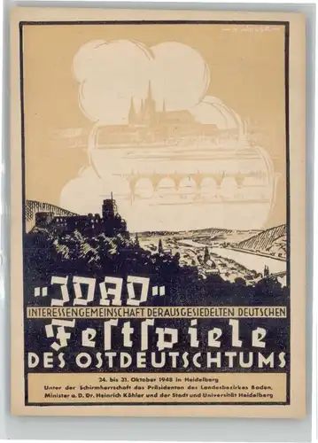 Heidelberg Festspiele des Ostdeutschtums *