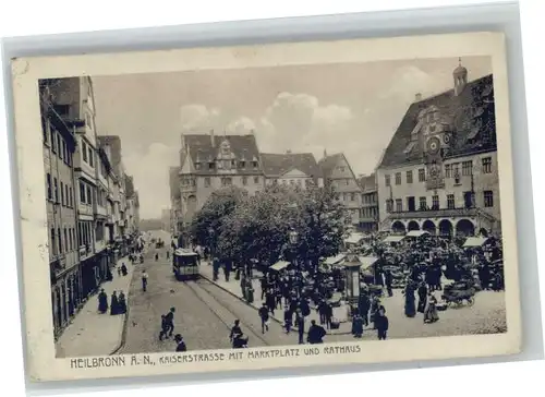 Heilbronn Kaiserstrasse Marktplatz Rathaus x