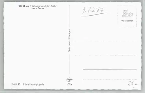 Wildberg Schwarzwald Wildberg Haus Saron * / Wildberg /Calw LKR