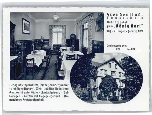 Freudenstadt Bahnhofhotel Koenig Karl *