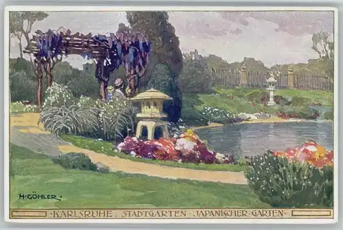 Karlsruhe Stadtgarten Kuenstler H Goehler x