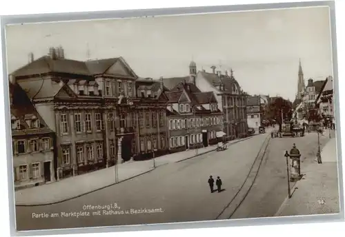 Offenburg Marktplatz Rathaus Bezirksamt x