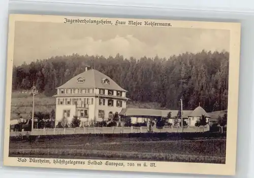 Bad Duerrheim Jugenderholungsheim Frau Major Kohlermann *