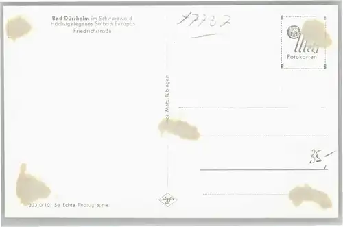 Bad Duerrheim Bad Duerrheim Friedrichstrasse * / Bad Duerrheim /Schwarzwald-Baar-Kreis LKR