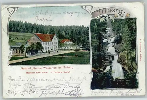 Triberg Gasthof ueberm Wasserfall x