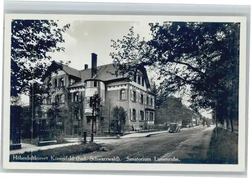 Koenigsfeld Schwarzwald Koenigsfeld Sanatorium Luisenruhe * / Koenigsfeld im Schwarzwald /Schwarzwald-Baar-Kreis LKR