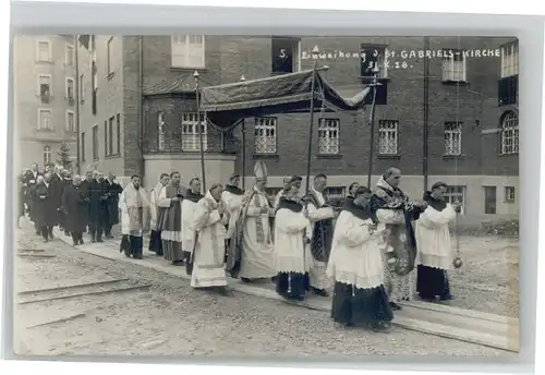 Muenchen Einweihung St. Gabriels Kirche *