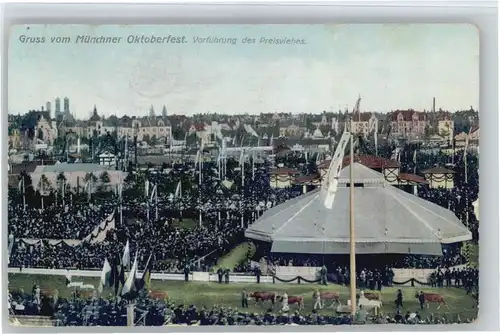 Muenchen Oktoberfest Preisviehvorfuehrung x