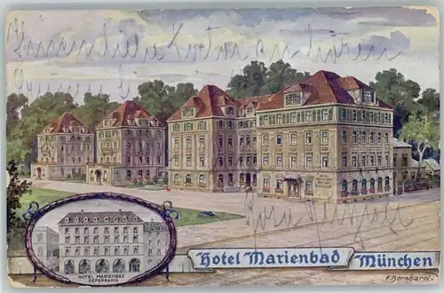 Muenchen Muenchen Kuenstler F. Bernhard Hotel Marienbad x / Muenchen /Muenchen LKR