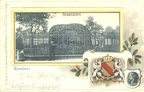 Konstanz Husenstein Praegedruckkarte x