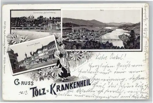 Bad Toelz Isarbruecke Kalvarienberg Markt x