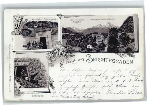 Berchtesgaden Berchtesgaden Salzbergwerk Watzmann Schoenfeldspitze  x / Berchtesgaden /Berchtesgadener Land LKR