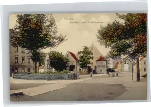 Weiden Oberpfalz Schloerplatz Schloerdenkmal *